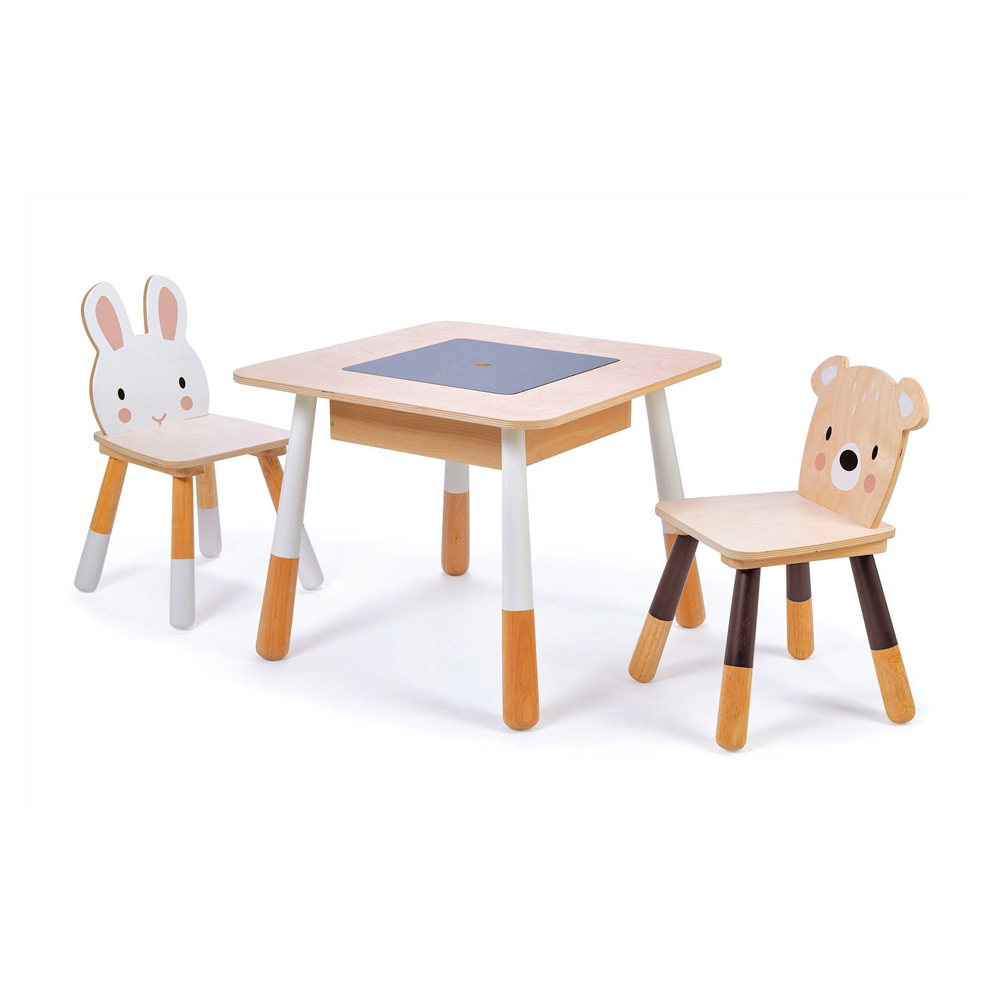 Tender Leaf Forest Wooden Table and 2 Chairs