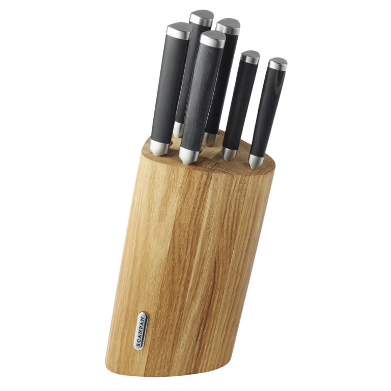 Scanpan Maitre D’ Knife Block Oak (7-Piece)