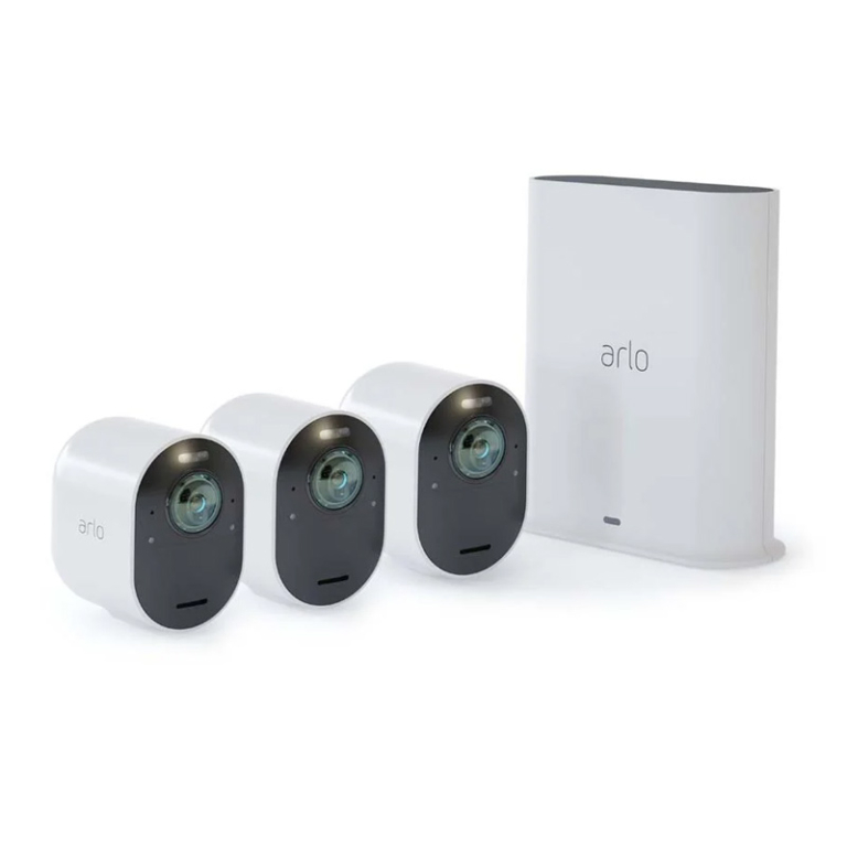 Arlo Ultra 2 Spotlight 4K UHD Wi-Fi Security System (3x Cameras)