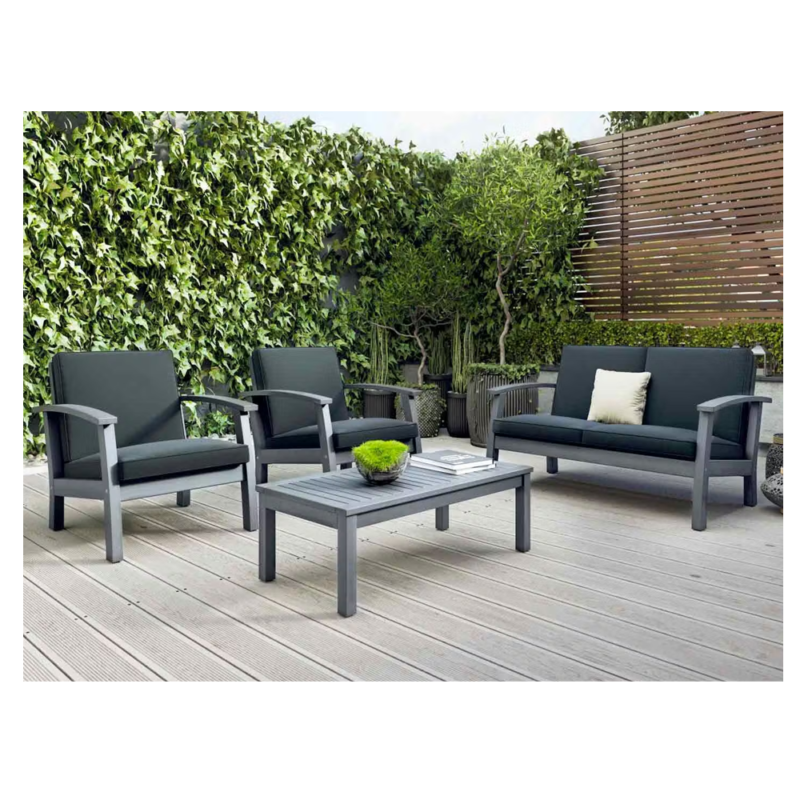 Flaxmere Hardwood Outdoor Sofa Set (4-Piece)