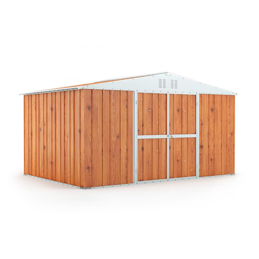 Garden Shed (3.83m x 2.69m x 2.17m Wood Finish)