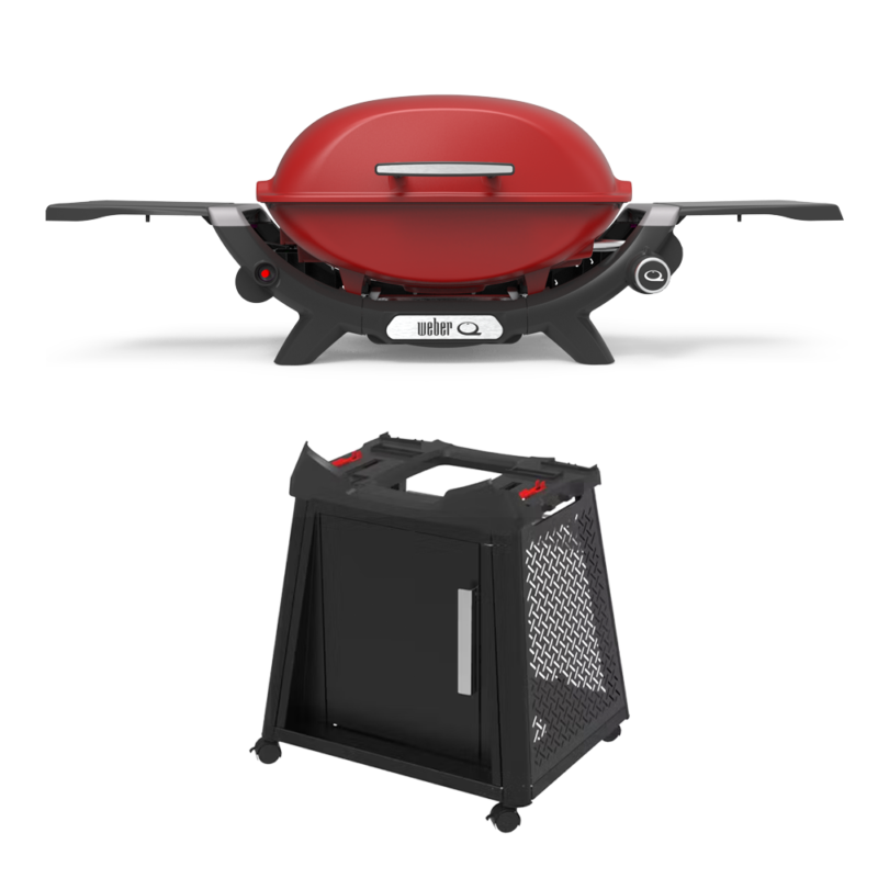 Weber Q2000N & Stand Bundle (Flame Red)