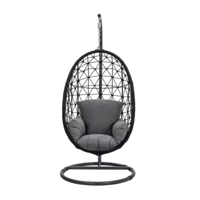 Panama Outdoor Hanging Egg Chair (Charcoal)