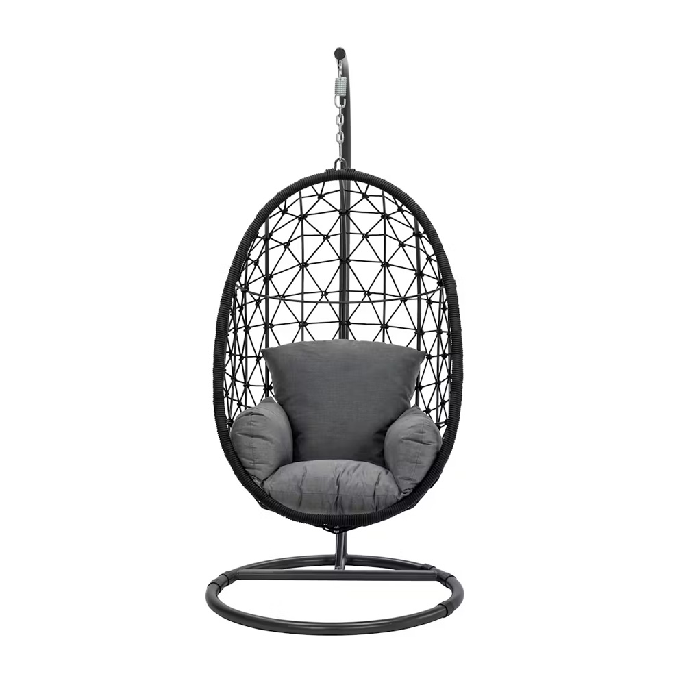Panama Outdoor Hanging Egg Chair (Charcoal)