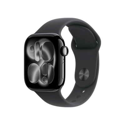 Apple Watch Series 11 42mm Jet Black Aluminium Case GPS + Cellular Sport Band (S/M) [Black]
